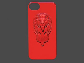 lion head iphone case electronic & technology 3D printing model, file, printable design, 3d print, lion,head,phone,iphone,smartphone 3d print model - Mito3D