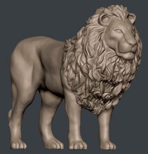 lion sculpt nature 3D printing model, file, printable design, 3d print, lion, animal, beast, cat, 3d print model - Mito3D