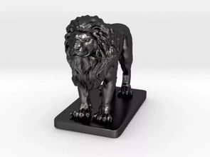 lion sculpture 3d printing model - threeding leon 3d print model - Mito3D