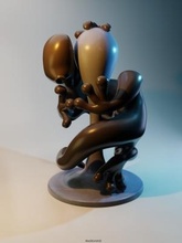 kertenkele düşürmek Sanat dekor oyuncak heykel 3d print model - Mito3D