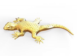 lizard pendant fashion 3D printing model, file, printable design, 3d print, lizard,pendant,jewel,jewelery 3d print model - Mito3D