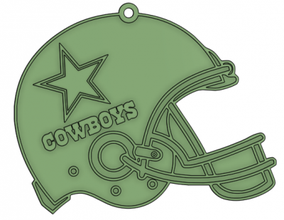 llavero casco Cowboys Mode llave nfl Futbol Amerikaner Dallas 3d print model - Mito3D