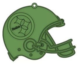llavero casco acereros 3d impresión modelo trío futbol americano llave nfl 3d print model - Mito3D