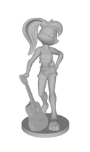 lola conejito animado dibujos animados personaje warner hermanos 3d impresión modelo trío 3d print model - Mito3D