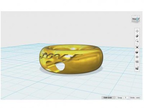amore anello art La stampa 3D, modello, file di 3D stampabile la progettazione, 3d, Anello 3d print model - Mito3D
