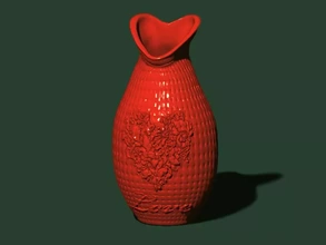 love vase 3d printing model - threeding pot decorative vases 3d print model - Mito3D