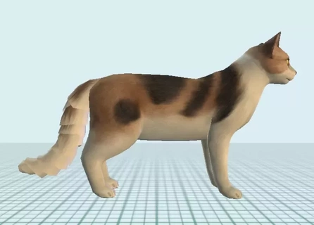 charmant chat 3d impression modèle animal dessin animé mignonne beau 3d print model - Mito3D