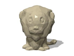 low poly lion art 3D modèle d'impression, l'impression fichier, imprimable modèle, en de conception, d'impression 3d, lion,lions,animaux,animal,mammifère 3d print model - Mito3D
