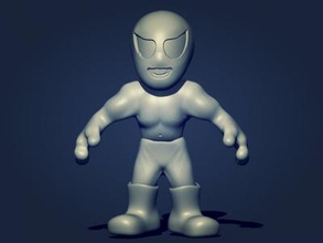 luchador juguetes juegos y pasatiempo 3D modelo de impresión, la impresión en archivo, imprimibles 3D, diseño 3d, luchador, lucha, combate, el hombre, juguete,mexicano,divertido 3d print model - Mito3D