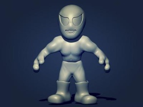 luchador brinquedos, jogos e hobby 3D modelo de impressão, a impressão arquivo design, 3d, luchador, luta, caça, homem, brinquedo,mexicano,engraçado 3d print model - Mito3D