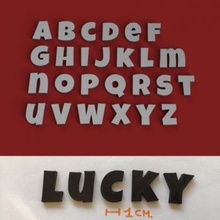 lucky lowercase 3d letters stl file alphabet 3dletters 3dprint 3dmodel text font fonts type language decorations gadget lettering 3dlettering sign hobby homemade fusion360 write 3d print model - Mito3D