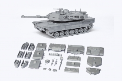 m1 abrams tanque detallado modelo de kit juguetes juegos y pasatiempo 3D impresión, la impresión en archivo, imprimibles 3D, diseño 3d, tank,tanks,model,kit,kits,assembled,assembly,weapon,armor,vehicles,military,m1,m-1,abrams,us,army,american,toys,toy,games,battle 3D print model - Mito3D