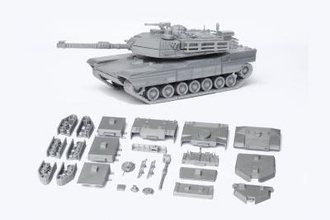 m1 abrams tank detailed model kit toys games & hobby 3D printing model, file, printable design, 3d print, tank,tanks,model,kit,kits,assembled,assembly,weapon,armor,vehicles,military,m1,m-1,abrams,us,army,american,toys,toy,games,battle 3d print model - Mito3D