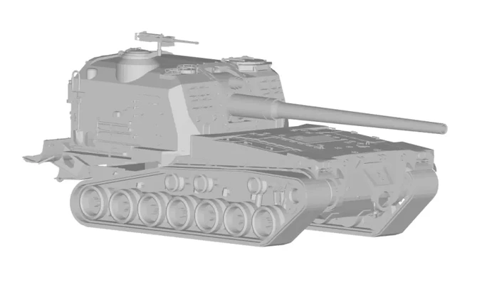 m53 self propelled artilharia monte 3d impressão modelo trio tag 3d print model - Mito3D