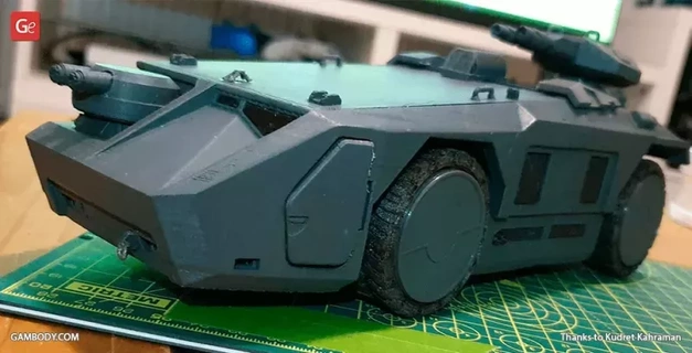 m577 armoured 3dprint model 3d printing military vehicle toy sci-fi fanart geek army war collectible scifi gamer replica actionfigure nerd 3d print model - Mito3D