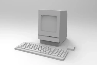 Mac klasik 3d baskı model üçleme print printing teknoloji Macintosh 3d print model - Mito3D