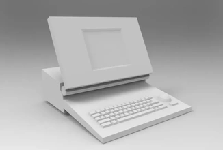 Macintosh taşınabilir 3d baskı model üçleme print printing teknoloji Mac 3d print model - Mito3D