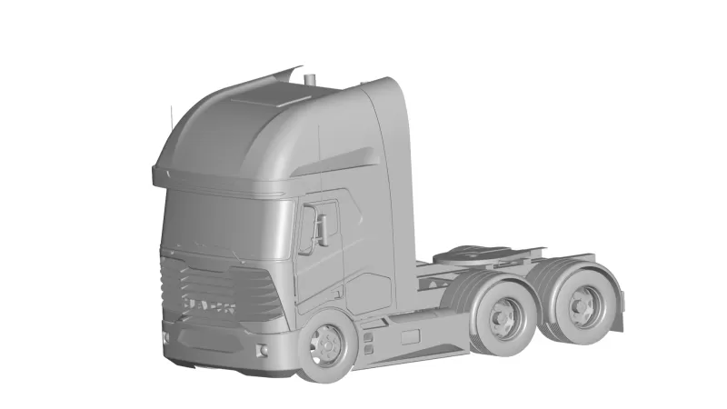 Mack kamyon 3d baskı model üçleme 3D print model - Mito3D
