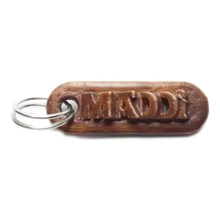 maddi personalized keychain embossed letters 3d printing model - threeding customizable keychains names 3d print model - Mito3D