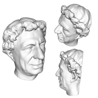 maestro busto escultura art 3D modelo de impresión, la impresión en archivo, imprimibles 3D, diseño 3d, el maestro, máscara, hombre 3D print model - Mito3D