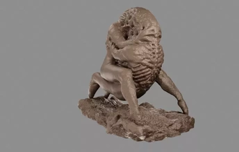 amor 3d impresión modelo trío monstruos extraterrestres erótico hembra masculino esculpir licuadora cthulhumythos b3d kdenlive 3d print model - Mito3D