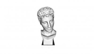 male bust art 3D printing model, file, printable design, 3d print, sculpture, art, man, head, 3d print model - Mito3D