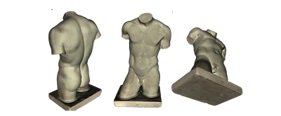 male torso sculpture art 3D printing model, file, printable design, 3d print, sculpture, art, man, 3D print model - Mito3D
