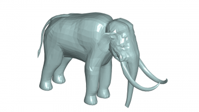 mamut 3d modelo 3D impresión expediente imprimible diseño 3d print model - Mito3D