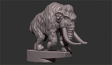 mammoth hood car motors & transport 3D printing model, file, printable design, 3d print, hood,sculpture,decor,Mammoth,art,statue,hood,car,road,3dprint,miniatures,vehicles 3d print model - Mito3D