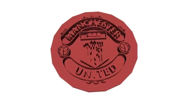 Manchester Unidos emblema 3d impressão modelo trio 3d print model - Mito3D