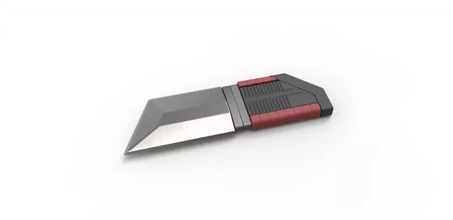 mandaloriano mini cuchillo libro boba fett tv serie 3d impresión modelo trío bolsillo 3d print model - Mito3D