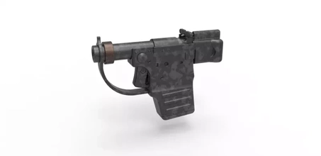 mandalorian pocket blaster pistol book boba fett tv series 3d printing model - threeding 3d print model - Mito3D