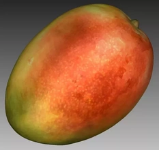 mango 3d impresión modelo trío Fruta 3d print model - Mito3D