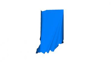 map indiana other things 3D printing model, file, printable design, 3d print, map, usa, state, Indiana 3d print model - Mito3D