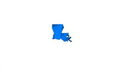 map louisiana other things 3D printing model, file, printable design, 3d print, map, usa, state, Louisiana 3d print model - Mito3D