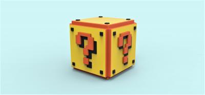mario question cube toys games & hobby 3D printing model, file, printable design, 3d print, Mario, Question, cube, toy, replica 3d print model - Mito3D
