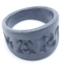 marta ring carving customized 3d printing model - threeding rings customizable personalized names letters 3d print model - Mito3D