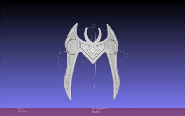 marvel lady loki mask printable assembly 3d printing model - threeding tags comic costume superhero horns cosplay replica 3d print model - Mito3D