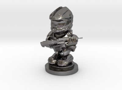 master chief figurine toys games & hobby 3D printing model, file, printable design, 3d print, master,chief,halo,game,soldier,spartan,cartoon,robot,figurine 3D print model - Mito3D