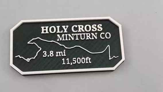maverick's trail badge holy cross colorado 4x4 emblem 3d printing model jeep 3d print model - Mito3D