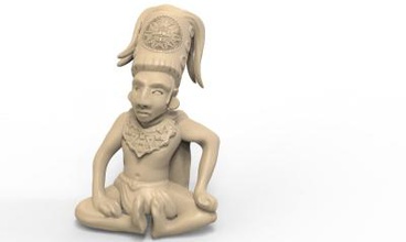 maia figura 4 a arte 3D modelo de impressão, impressão arquivo design, 3d, maia,maia,escultura,arte,méxico,estátua 3d print model - Mito3D