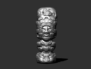Maya-statue Kunst 3D-Druck-Modell, 3D-Druck-Datei, 3D-druckbares Modell, 3D-Druck, Gestaltung, Druck 3d, maya,Maya,statue,Skulptur,prehispanic,Mexiko,guatemala,Azteken,historische 3d print model - Mito3D