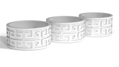 meandr ring pack arte 009 moda La stampa 3D, modello, file di 3D stampabile la progettazione, 3d, anello 3d print model - Mito3D