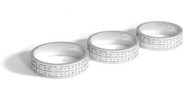 meandr ring pack arte 010 moda La stampa 3D, modello, file di 3D stampabile la progettazione, 3d, anello 3d print model - Mito3D