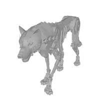 mechanical wolf 3d printing model - threeding 3d print model - Mito3D