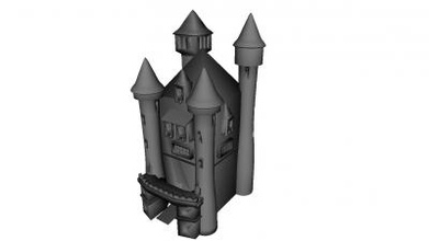 medieval castle toys games & hobby 3D printing model, file, printable design, 3d print, medieval, castle, toy, fortress 3d print model - Mito3D