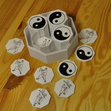 memory game yin yang 3d printing model - threeding tai chi bagua trigrams 3d print model - Mito3D