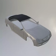 mercedes benz clk w209 cabriolet 3d impression modèle trio véhicule 3d print model - Mito3D
