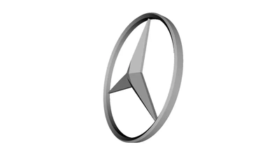Mercedes Emblem 3d Drucken Modell dreiding 3d print model - Mito3D