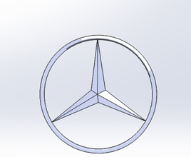 Mercedes Logo Motoren Transport 3D Drucken Modell Datei druckbar Design 3d drucken Wagen alt 3d print model - Mito3D